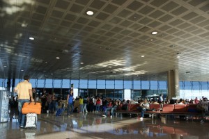 Pasajeros en el Aeropuerto de Barcelona-El Prat